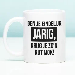 Ditverzinjeniet Mokken & Glazen|Mok Ben je eindelijk jarig