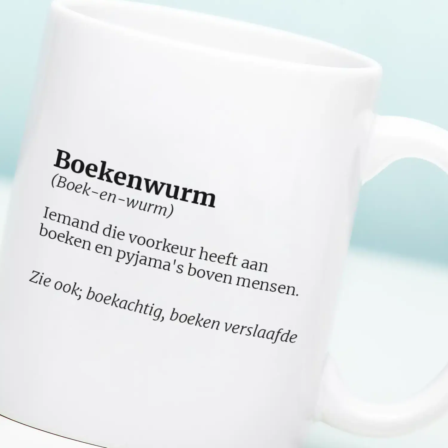 Ditverzinjeniet Mokken & Glazen|Mok Boekenwurm