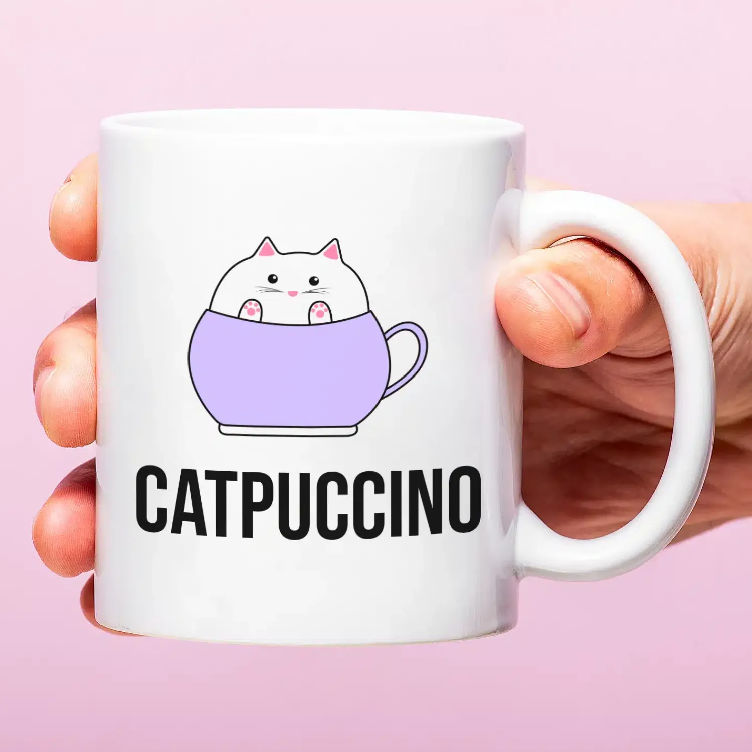 Ditverzinjeniet Mokken & Glazen|Mok Catpuccino