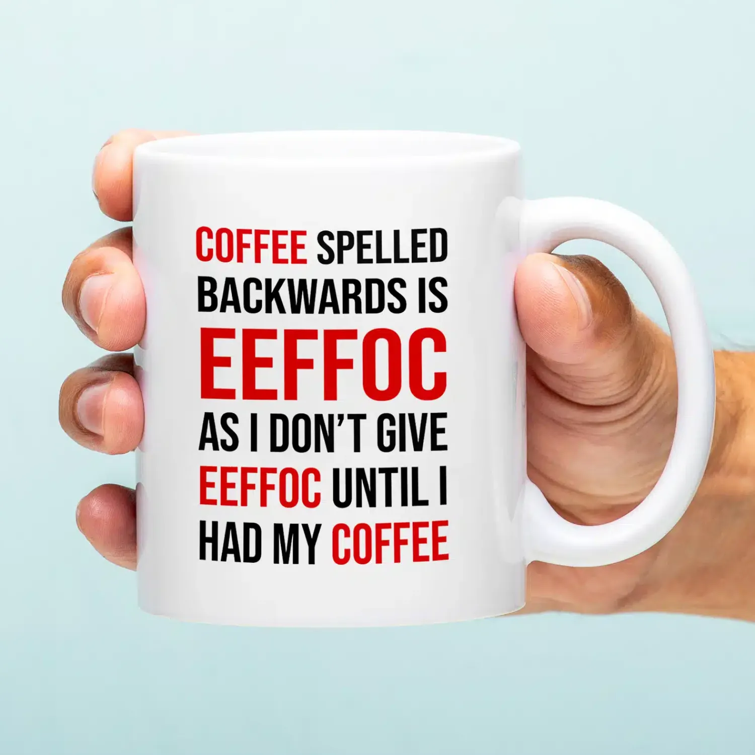 Ditverzinjeniet Mokken & Glazen|Mok Coffee Spelled Backwards