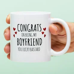 Ditverzinjeniet Mokken & Glazen|Mok Congrats On Being My Boyfriend