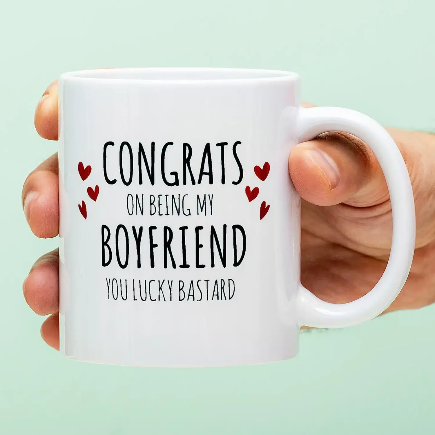 Ditverzinjeniet Mokken & Glazen|Mok Congrats On Being My Boyfriend