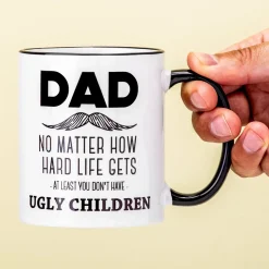 Ditverzinjeniet Mokken & Glazen|Mok Dad No Ugly Children