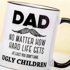 Ditverzinjeniet Mokken & Glazen|Mok Dad No Ugly Children