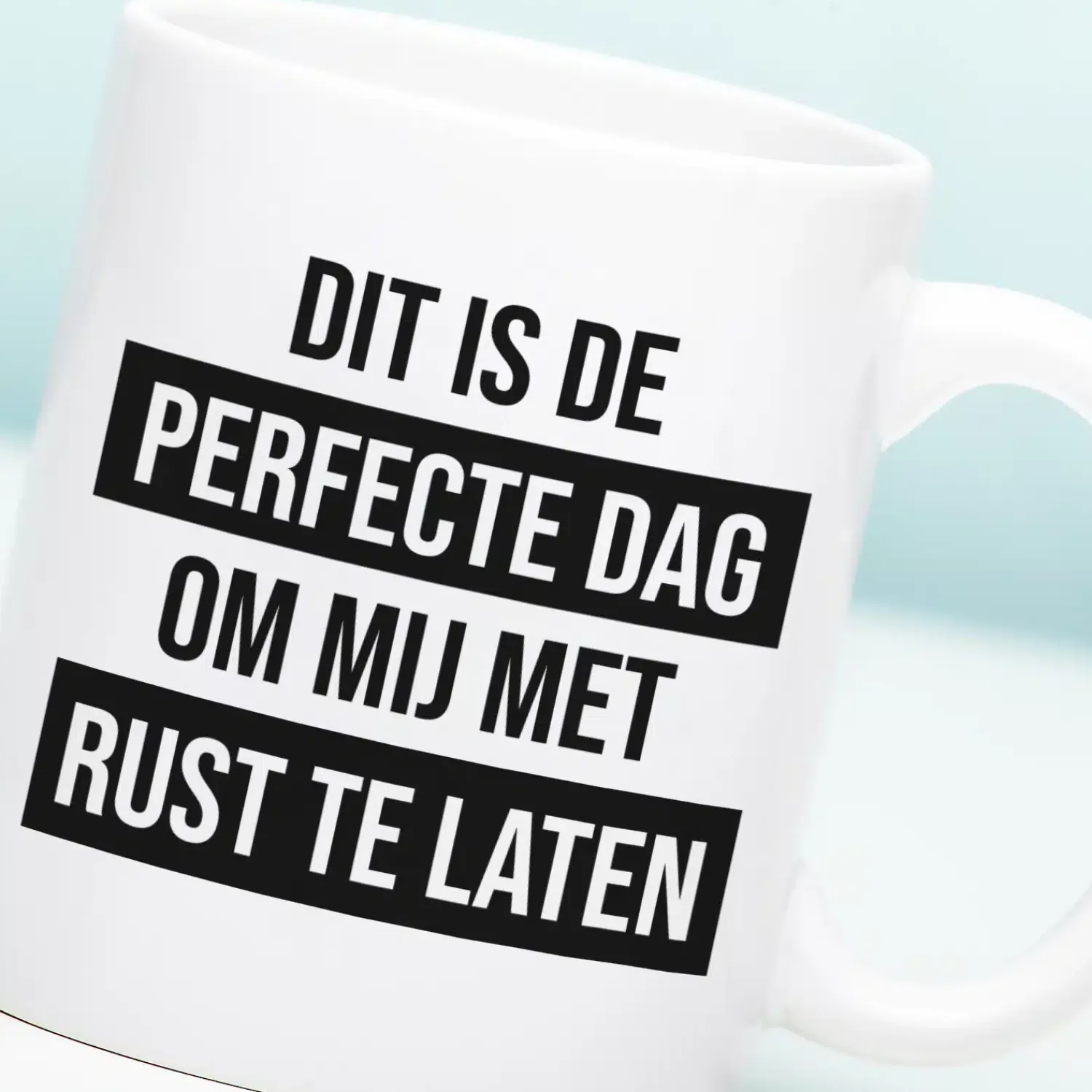 Ditverzinjeniet Mokken & Glazen|Mok Dit is de perfecte dag om mij met rust te laten