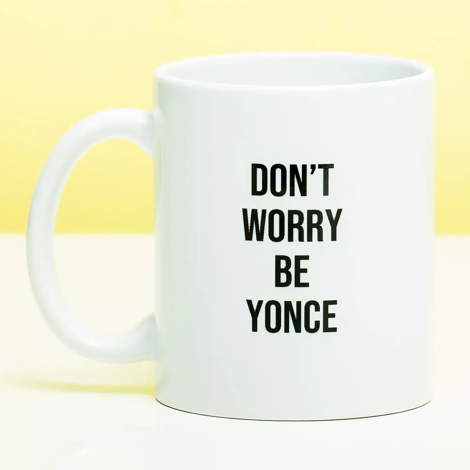 Ditverzinjeniet Mokken & Glazen|Mok Don’t Worry Be Yonce