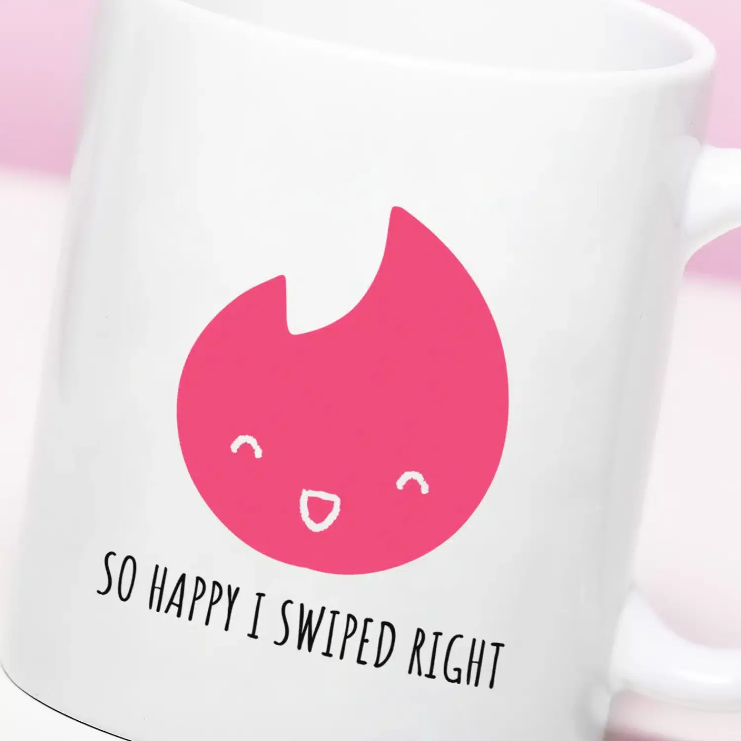 Ditverzinjeniet Mokken & Glazen|Mok Happy I Swiped Right