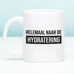 Ditverzinjeniet Mokken & Glazen|Mok Helemaal naar de hydratering