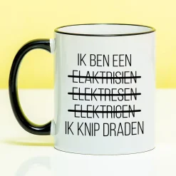 Ditverzinjeniet Mokken & Glazen|Mok Ik ben een elektricien