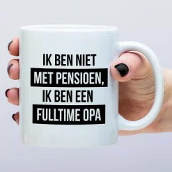 Ditverzinjeniet Mokken & Glazen|Mok Ik ben een fulltime opa