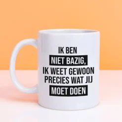 Ditverzinjeniet Mokken & Glazen|Mok Ik ben niet bazig