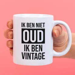 Ditverzinjeniet Mokken & Glazen|Mok Ik ben niet oud, ik ben vintage