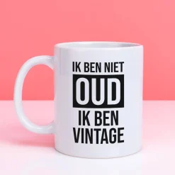 Ditverzinjeniet Mokken & Glazen|Mok Ik ben niet oud, ik ben vintage