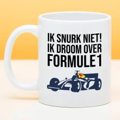 Ditverzinjeniet Mokken & Glazen|Sport|Mok Ik droom over Formule 1