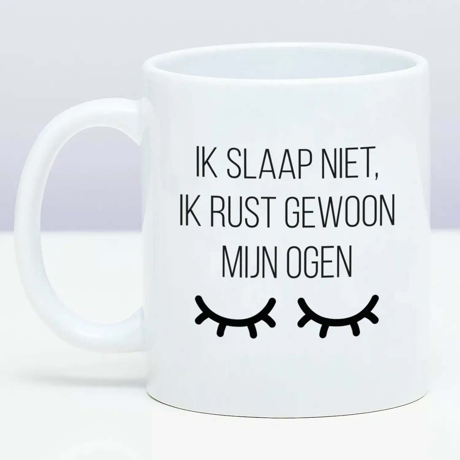 Ditverzinjeniet Mokken & Glazen|Mok Ik slaap niet