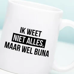 Ditverzinjeniet Mokken & Glazen|Mok Ik weet niet alles