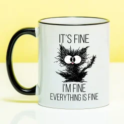Ditverzinjeniet Mokken & Glazen|Mok It’s Fine I’m Fine