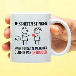 Ditverzinjeniet Mokken & Glazen|Mok Je scheten stinken
