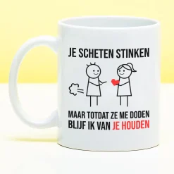Ditverzinjeniet Mokken & Glazen|Mok Je scheten stinken
