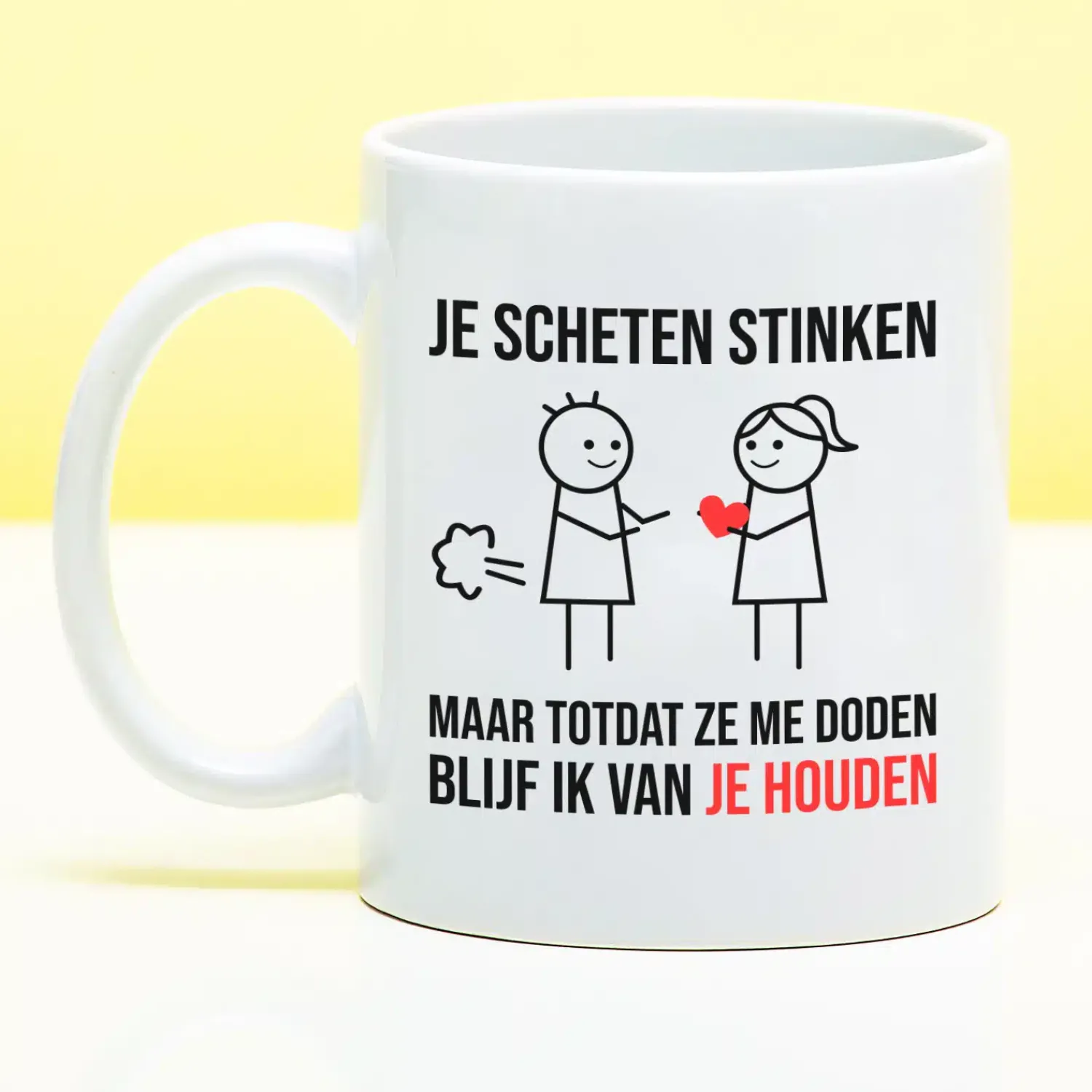 Ditverzinjeniet Mokken & Glazen|Mok Je scheten stinken