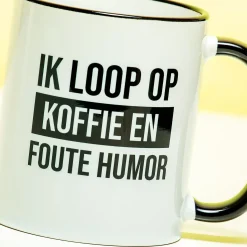 Ditverzinjeniet Mokken & Glazen|Mok Koffie en foute humor