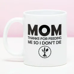 Ditverzinjeniet Mokken & Glazen|Mok Mom Thanks For Feeding Me