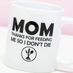 Ditverzinjeniet Mokken & Glazen|Mok Mom Thanks For Feeding Me