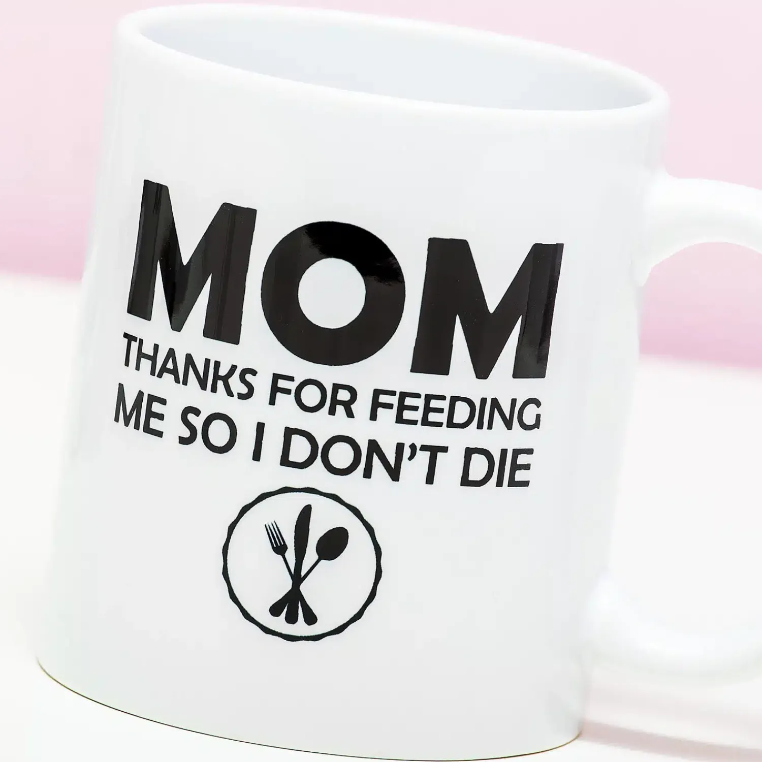 Ditverzinjeniet Mokken & Glazen|Mok Mom Thanks For Feeding Me