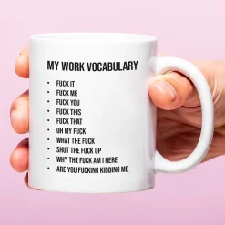 Ditverzinjeniet Kantoor|Mokken & Glazen|Mok My Work Vocabulary