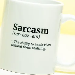 Ditverzinjeniet Mokken & Glazen|Mok Sarcasme woordenboek