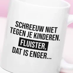 Ditverzinjeniet Mokken & Glazen|Mok Schreeuw niet tegen je kinderen