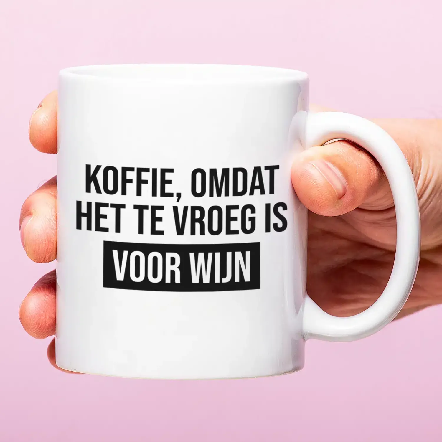 Ditverzinjeniet Kantoor|Mokken & Glazen|Mok Te vroeg voor wijn