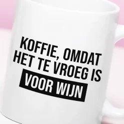 Ditverzinjeniet Kantoor|Mokken & Glazen|Mok Te vroeg voor wijn