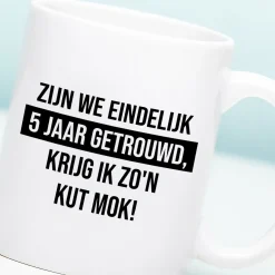 Ditverzinjeniet Mokken & Glazen|Mok Zijn we eindelijk zoveel jaar getrouwd