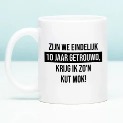 Ditverzinjeniet Mokken & Glazen|Mok Zijn we eindelijk zoveel jaar getrouwd