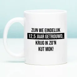 Ditverzinjeniet Mokken & Glazen|Mok Zijn we eindelijk zoveel jaar getrouwd