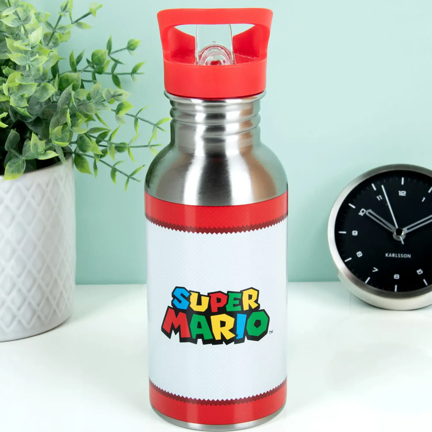 Ditverzinjeniet Gaming|Nintendo Super Mario Waterfles met rietje