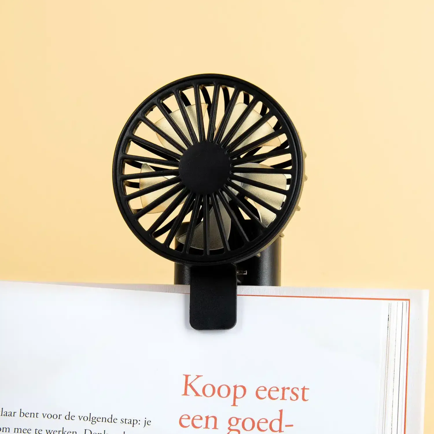 Ditverzinjeniet Kantoor|Oplaadbare ventilator met clip