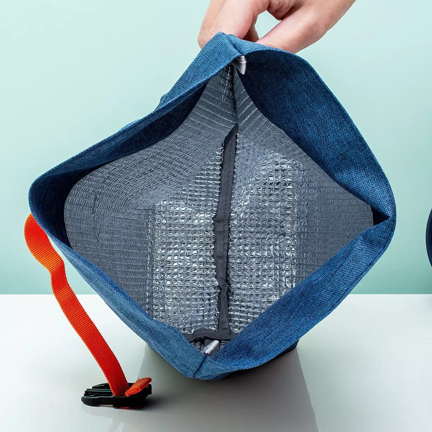 Ditverzinjeniet Duurzaam|Oprolbare koel lunchtas