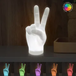 Ditverzinjeniet Kantoor|Peace handteken lamp