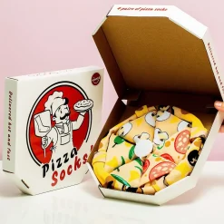 Ditverzinjeniet Sokken|Pizzasokken in doos (set van 4)