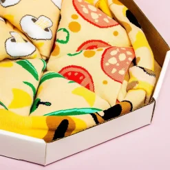Ditverzinjeniet Sokken|Pizzasokken in doos (set van 4)