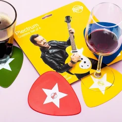 Ditverzinjeniet Muziek|Onderzetters|Plectrum onderzetters (set van 4)