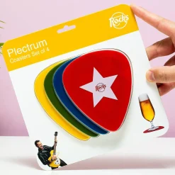 Ditverzinjeniet Muziek|Onderzetters|Plectrum onderzetters (set van 4)