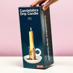 Ditverzinjeniet Verlichting|Kaarsen En Kandelaars|Regenboog druipkaars en kandelaar