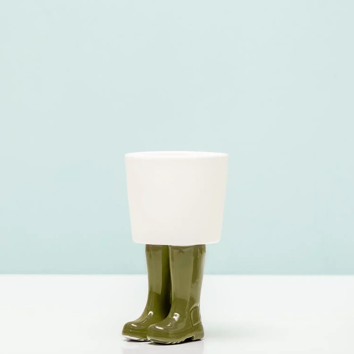 Ditverzinjeniet Bloempotten|Regenlaarzen bloempot