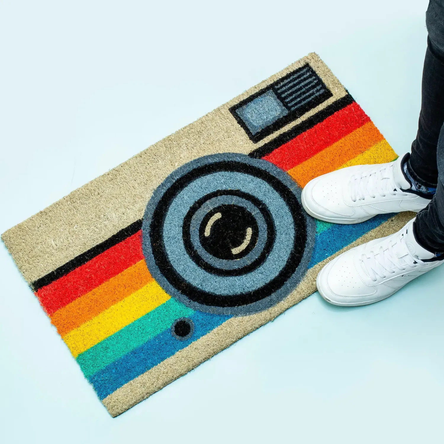 Ditverzinjeniet Retro|Deurmatten|Retro camera deurmat