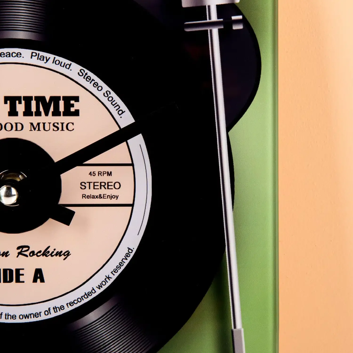 Ditverzinjeniet Retro|Klokken En Wekkers|Retro platenspeler klok