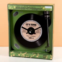 Ditverzinjeniet Retro|Klokken En Wekkers|Retro platenspeler klok
