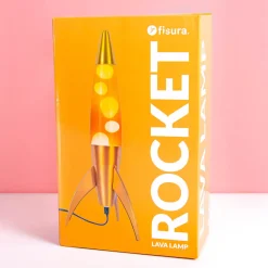 Ditverzinjeniet Lavalampen|Rocket lavalamp oranje geel gradient